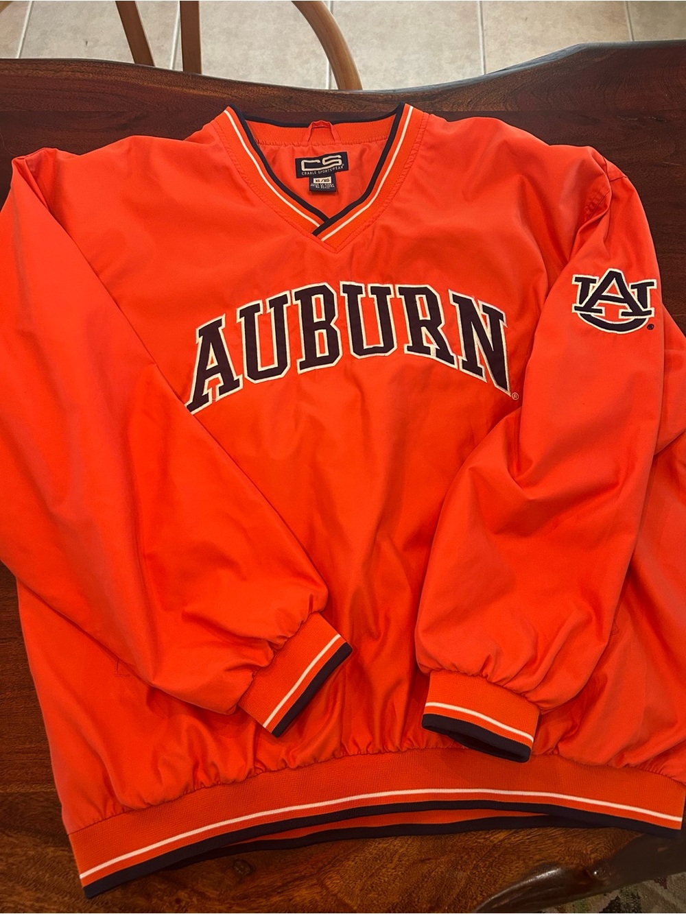 Crable sportswear Auburn Pullover Windbreaker Sweater - Orange